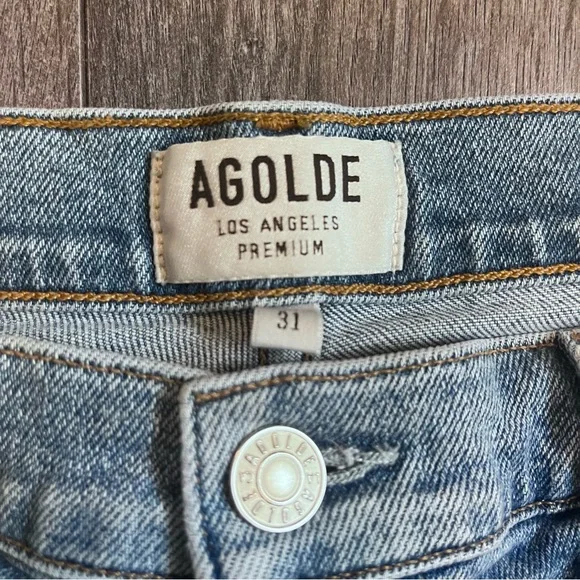 AGOLDE Nico High Rise Slim Jeans In Color Embark Size 31 - Picture 7 of 12